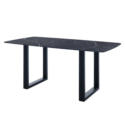 Jade 180cm Ceramic Porcelain Dining Table - Black