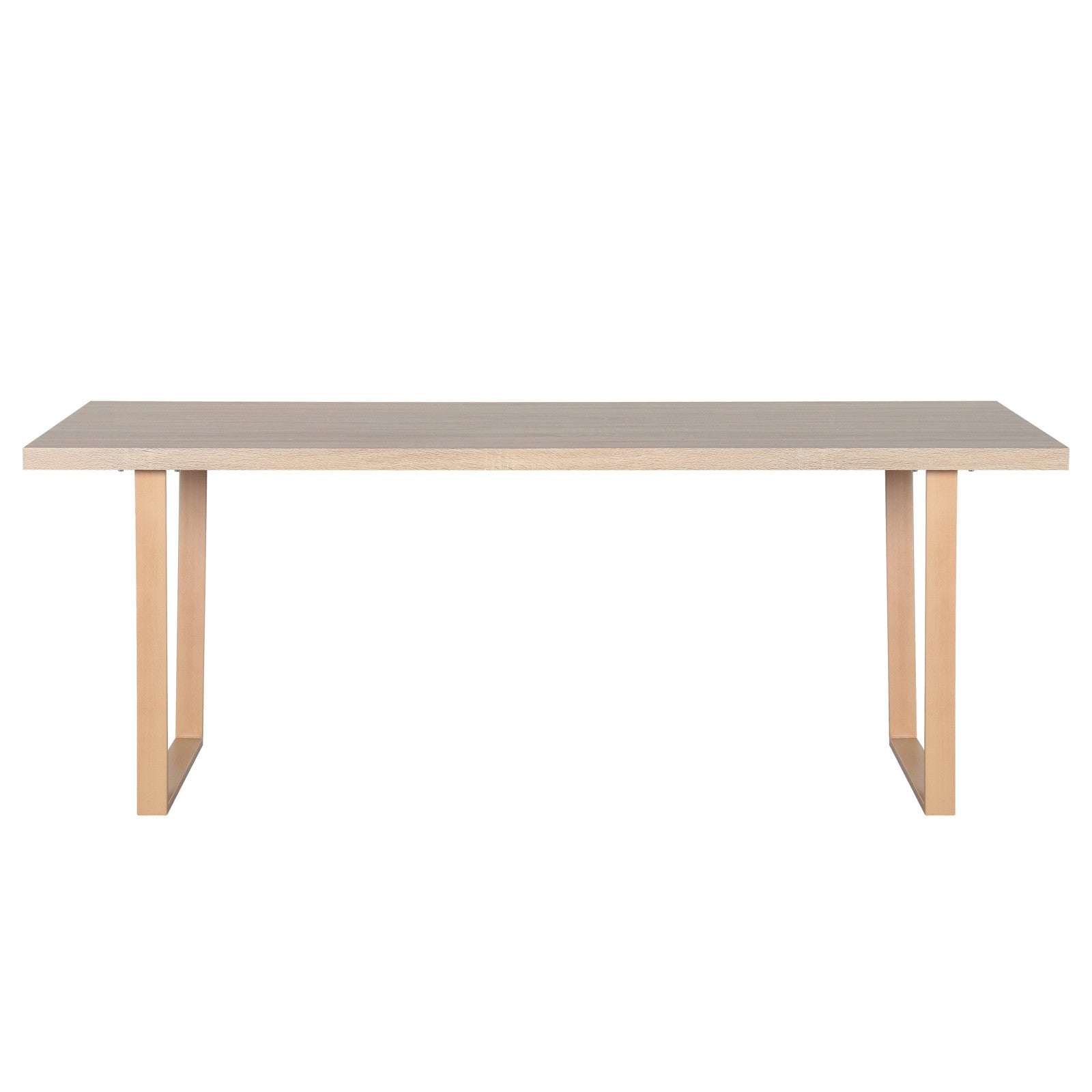 Oregon & Florida 8 Seater Dining Table & Chair Set in Grey, featuring a modern rectangular wooden table with U-shaped legs, accompanied by plush corduroy chairs, perfect for contemporary dining spaces.