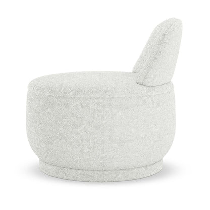 Alaiza Bouclé Accent Chair - Cream White