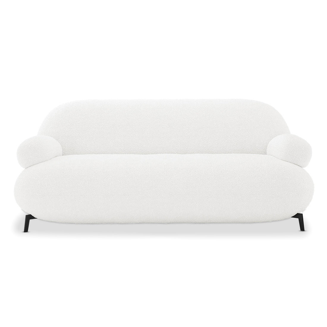 Janie 3 Seater Boucle Sofa - Cream White