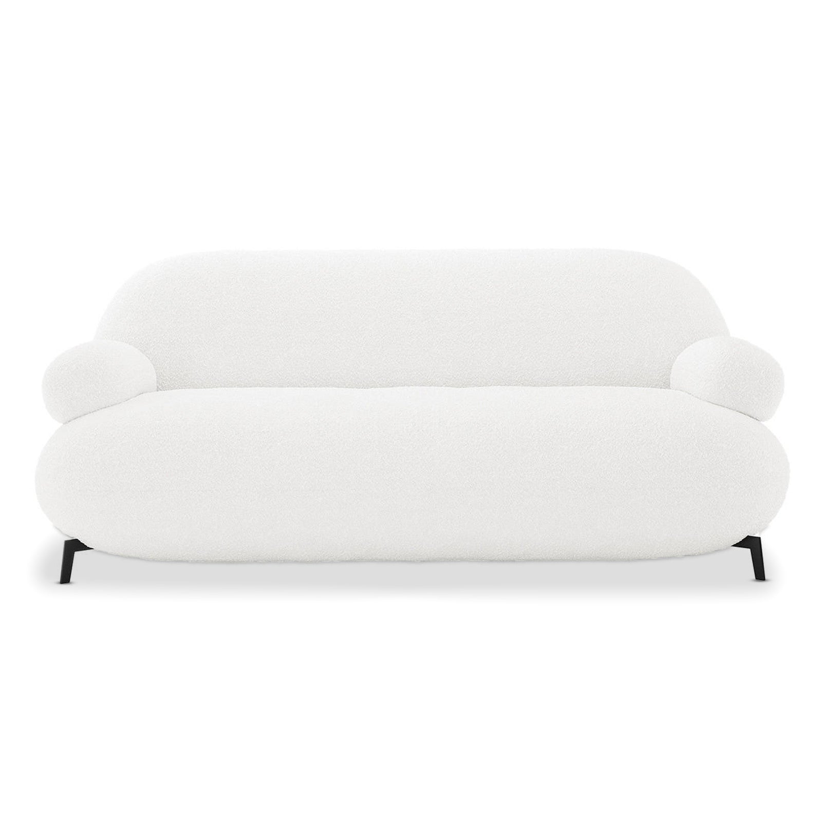 Janie 3 Seater Boucle Sofa - Cream White