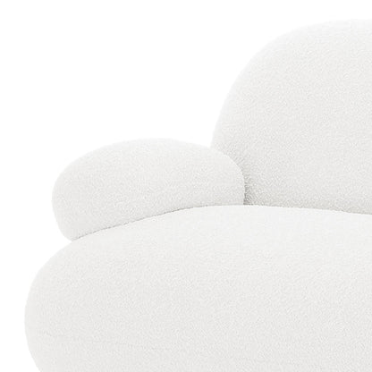 Janie 3 Seater Boucle Sofa - Cream White