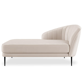Kaj Velvet Daybed - Left Armrest - Cream