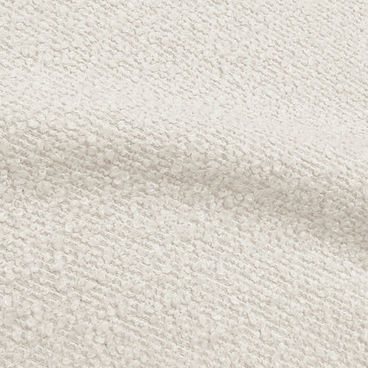 Marvik 360° Swivel Accent Chair in Cream White, featuring soft boucle upholstery with a looped texture, showcasing its modern, organic design and providing a stylish, cozy seating solution.