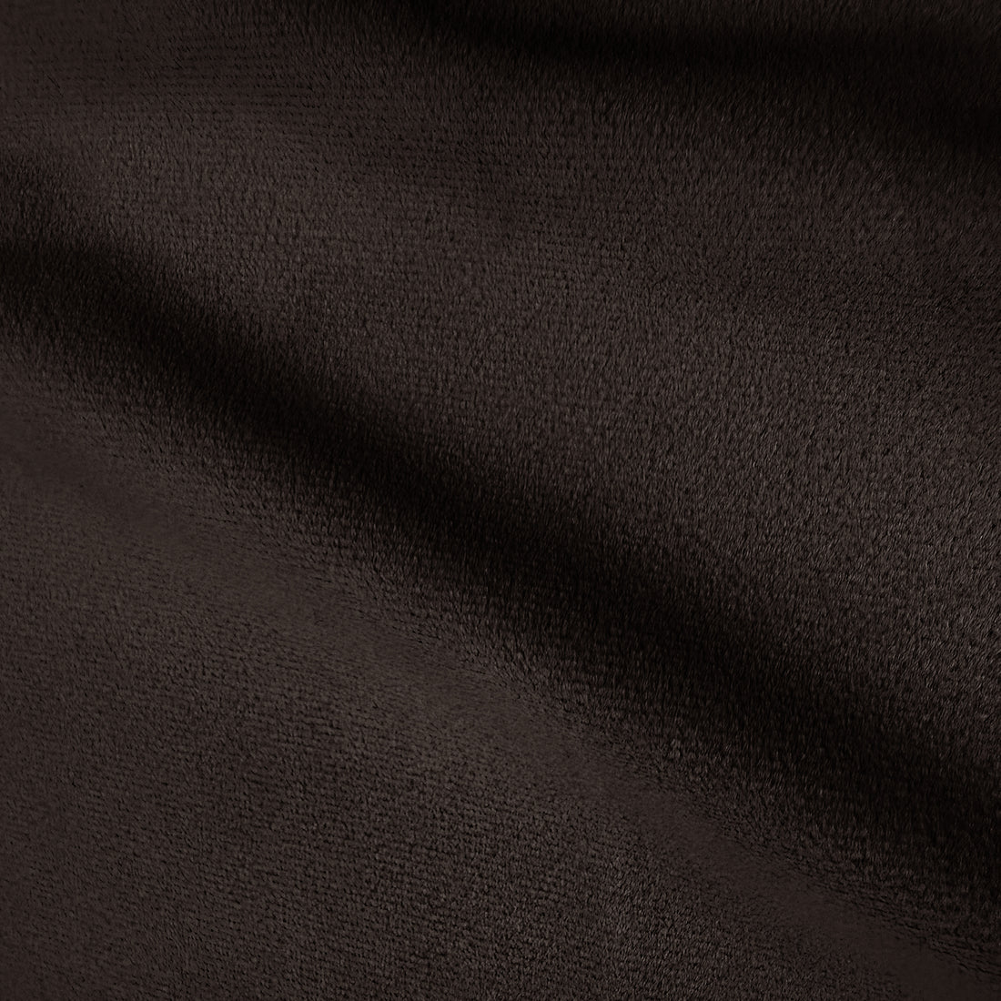 Close-up of Marvik 360° Swivel Accent Chair in Deep Mocha Brown, showcasing its rich velvet texture and uniform, softly napped surface, highlighting luxury and modern design elements.