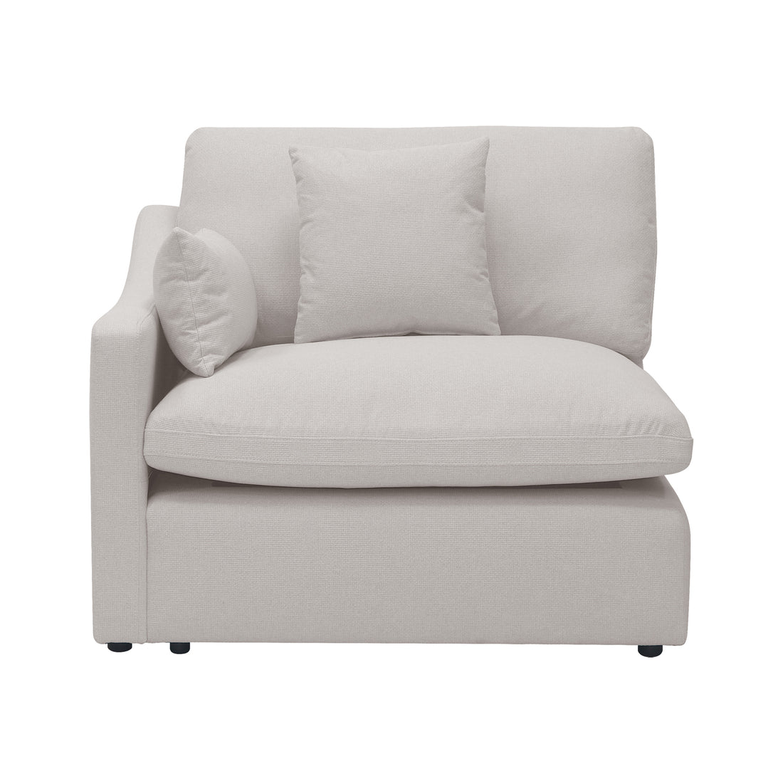 Millie 4-Seater Fabric Corner Chaise Sofa, highlighting its plush cushions and expansive design, ideal for modern living spaces.