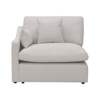 Millie 4-Seater Fabric Corner Chaise Sofa, highlighting its plush cushions and expansive design, ideal for modern living spaces.