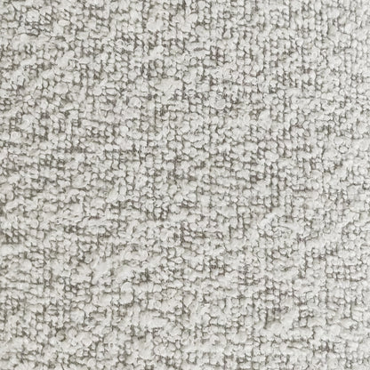 Close-up of the Parisa 4 Seater Tufted Boucle Sofa Set in Light Grey, showcasing intricate boucle fabric's looped texture, highlighting its luxurious quality and modern design appeal for a stylish living room.