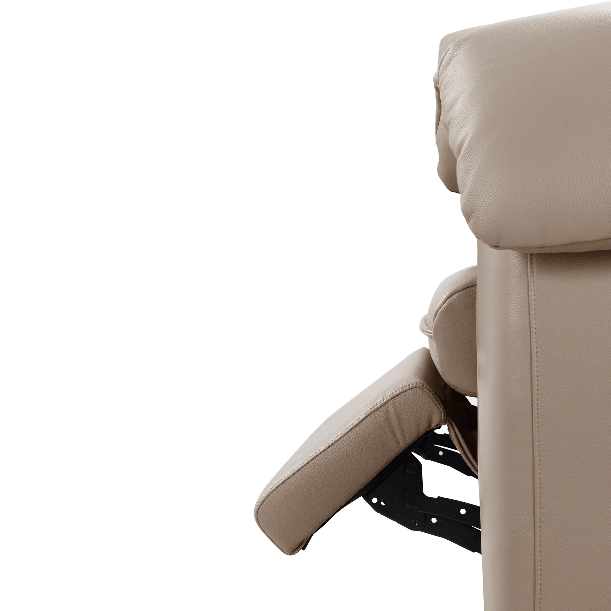Pippa 4 Seater Electric Recliner Sofa in Light Taupe Brown styled in a room setting