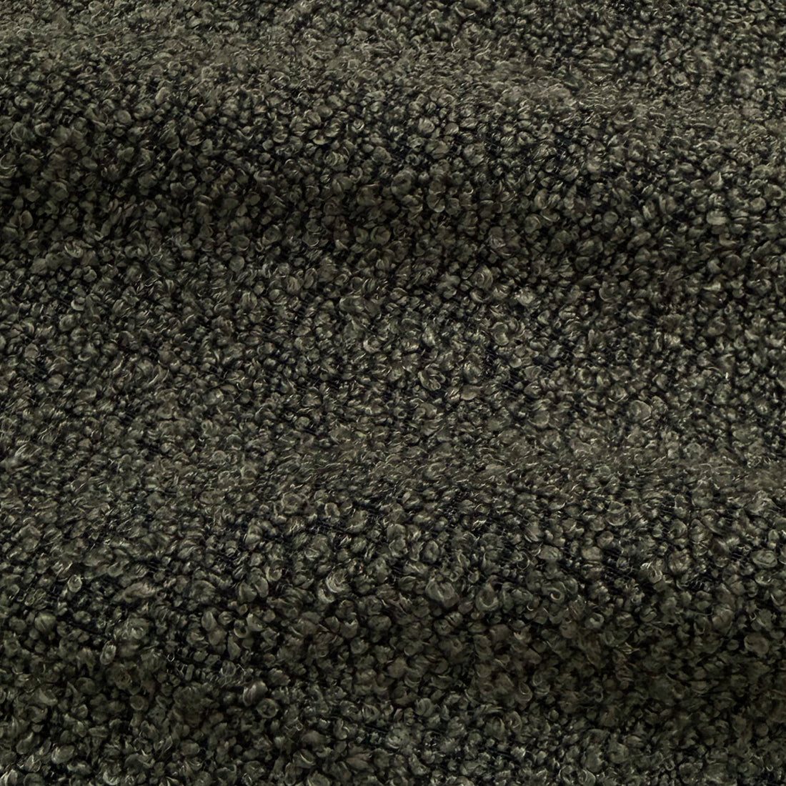 Renley Boucle Armless Accent Chair in Dark Forest Green, showcasing a rich boucle texture and an armless silhouette, providing a minimalistic, comfortable seating option with a modern design focus.