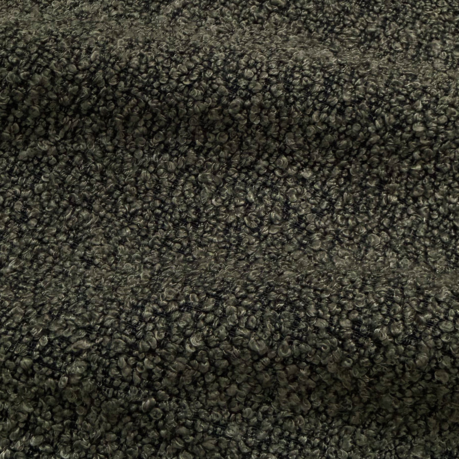 Renley Boucle Armless Accent Chair in Dark Forest Green, showcasing a rich boucle texture and an armless silhouette, providing a minimalistic, comfortable seating option with a modern design focus.