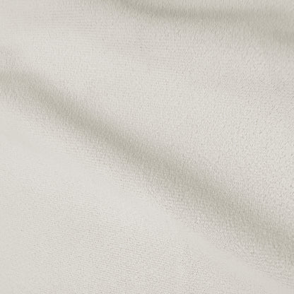Talor 4 Seater Modular Curved Velvet Sofa in Cream White