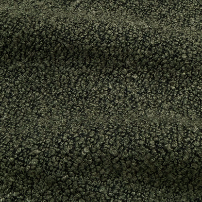 Talven 5 Seater Modular Curved Boucle Sofa in Dark Forest Green
