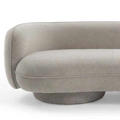 Torven 3 Seater Performance Velvet Sofa in Warm Beige