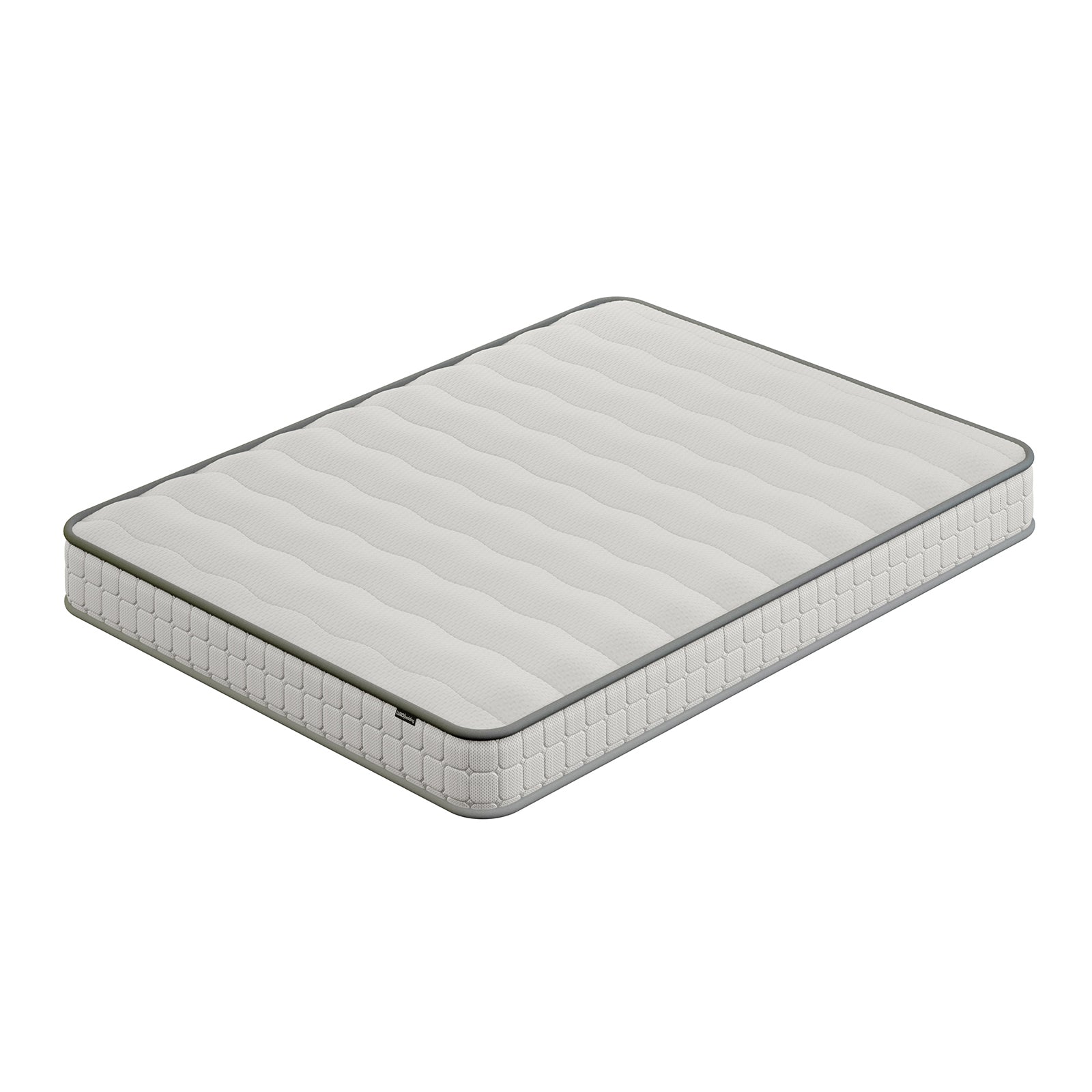 Byron Queen Murphy Bed with Mattress, a rectangular foam/innerspring mattress, displayed on a plain white background, showcasing its compact, foldable design ideal for maximizing space.