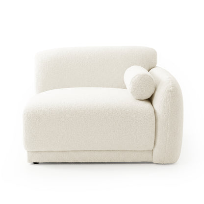 Corner sectional chair on white background