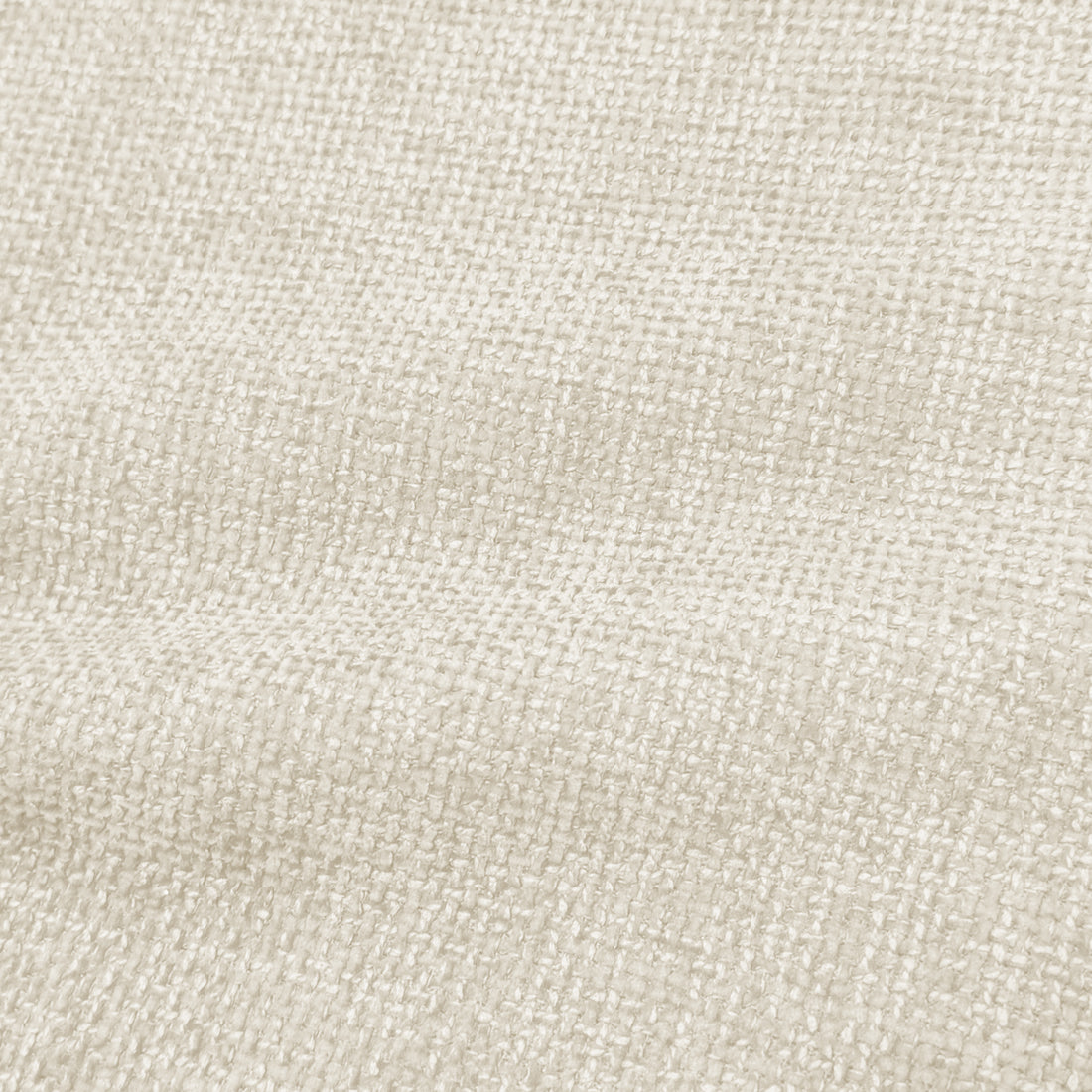 Close-up of cream woven upholstery fabric texture