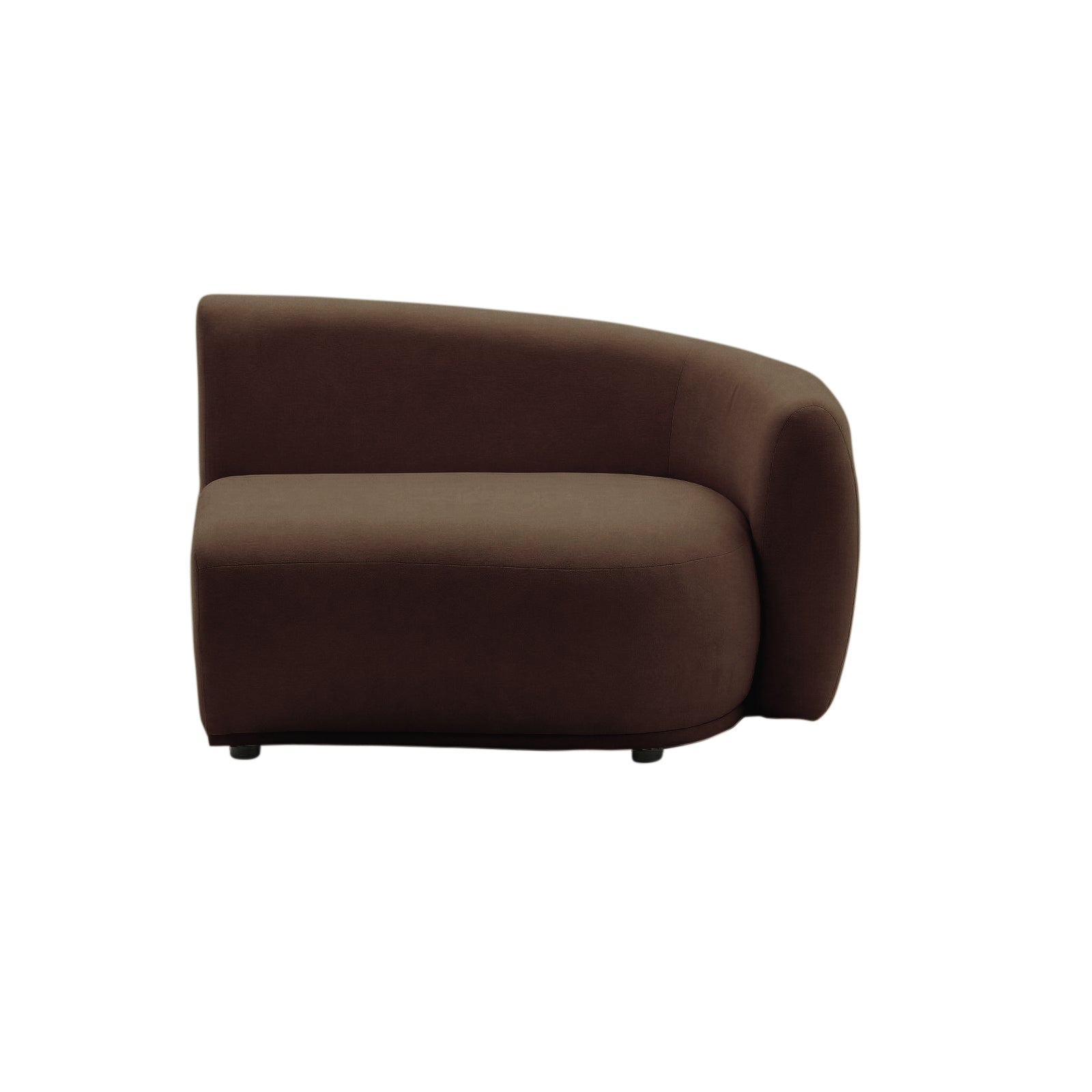 Left-facing sectional sofa on white background