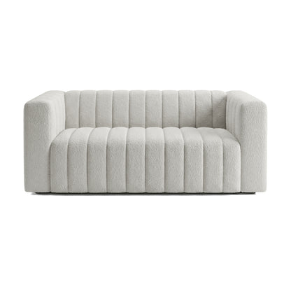 Full modern two-seater sofa on a white background