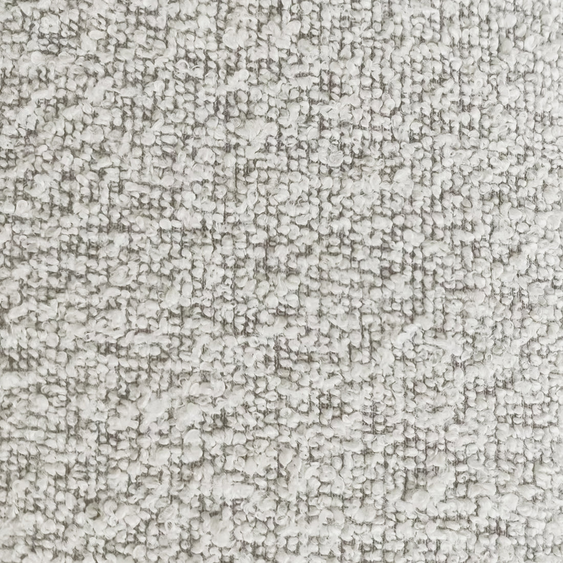 Extreme close-up of gray-beige textured upholstery fabric