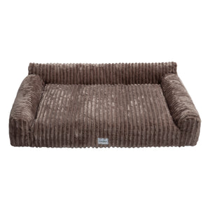 Barnaby Large Orthopaedic Corduroy Dog Bed in Brown