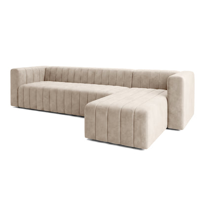 L-shaped sectional sofa on a white background