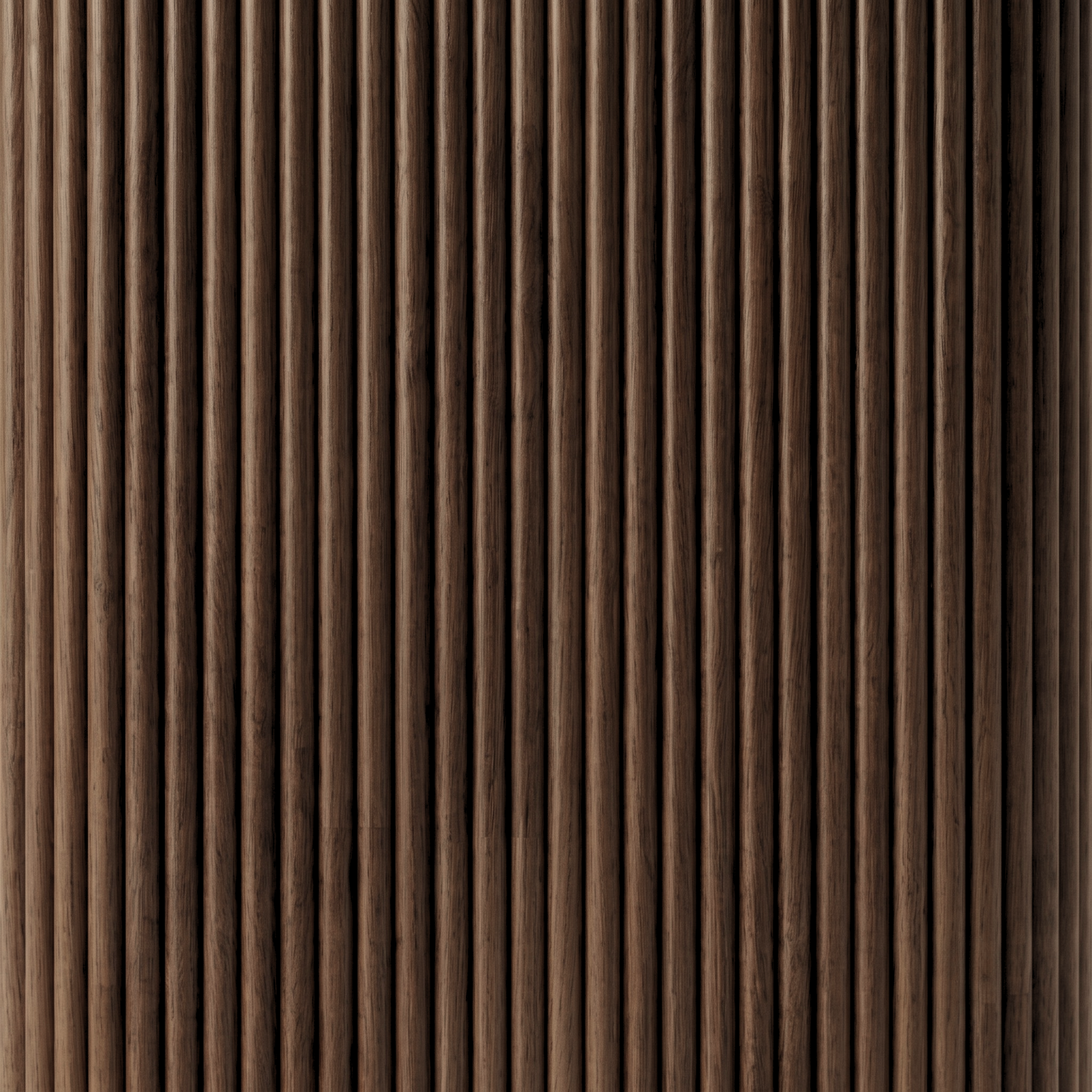 Close-up of vertical wood slat texture on a furniture surface
