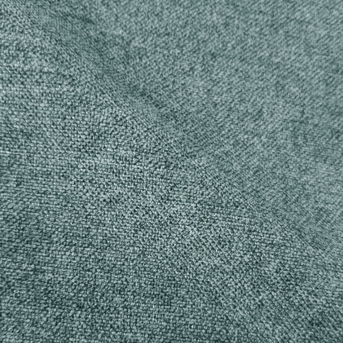Close-up of textured green woven fabric