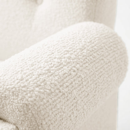 Close-up of armrest texture against neutral background