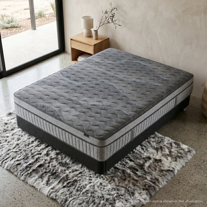 Mattress styled in a contemporary bedroom