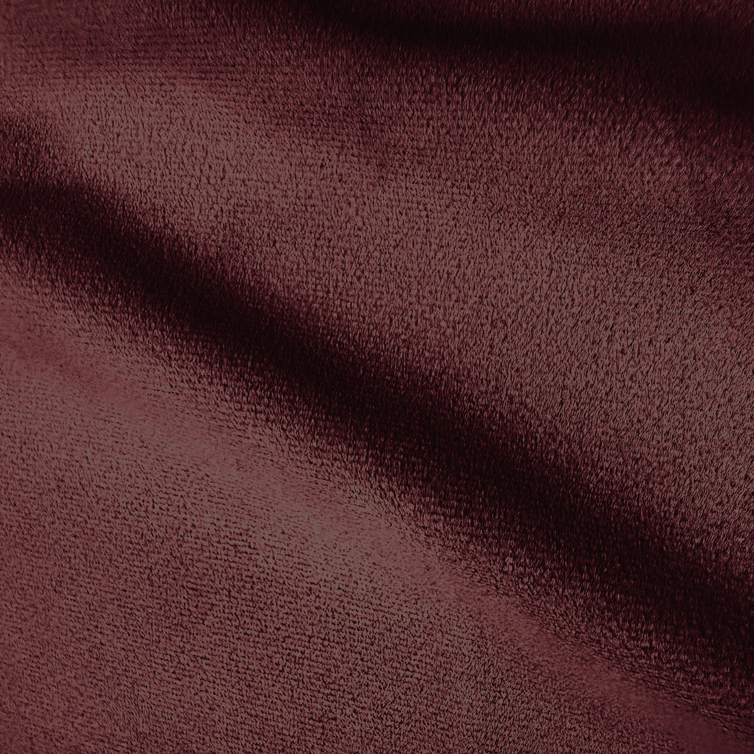 Extreme close-up of Dark Merlot velvet-like fabric texture