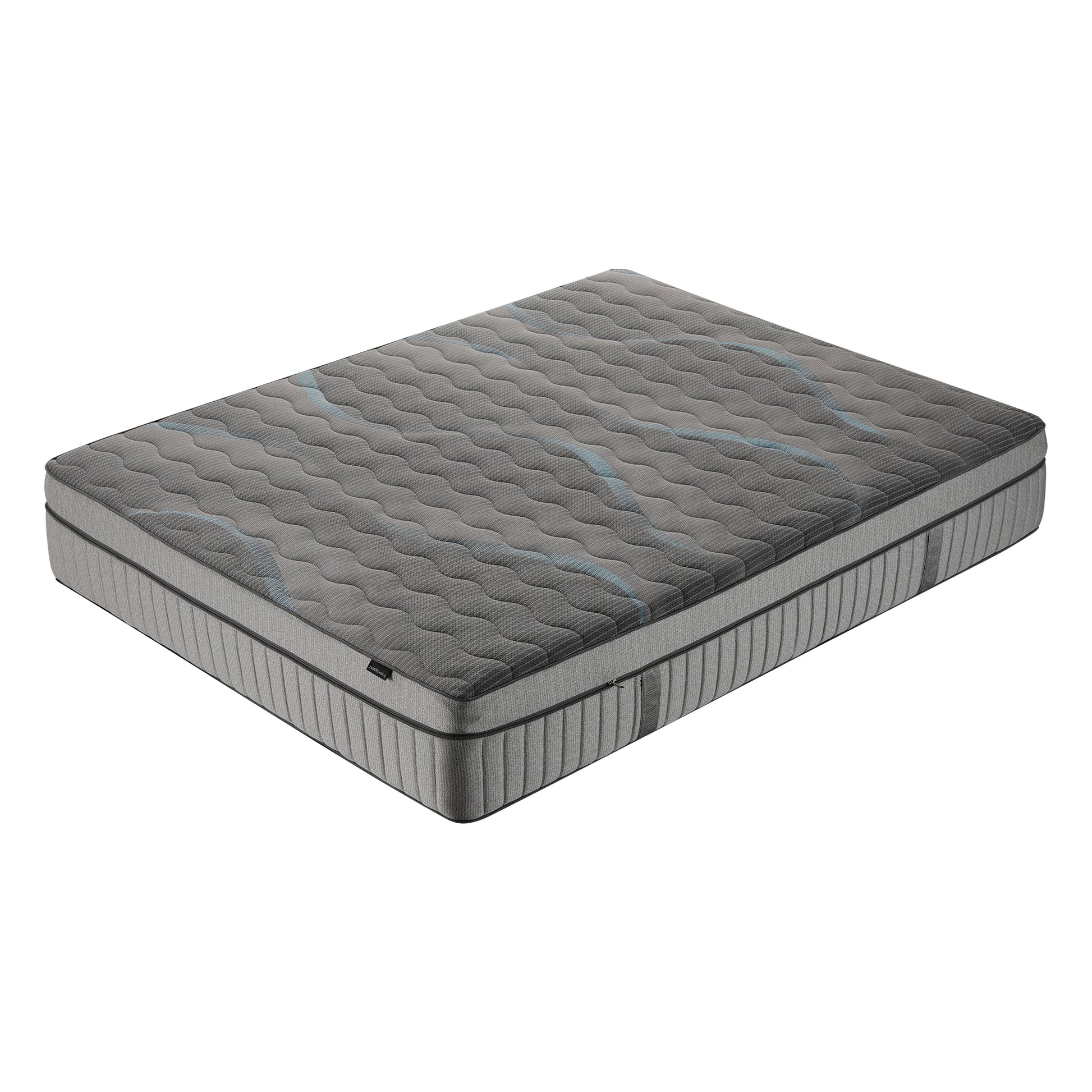 Full mattress displayed on a white background