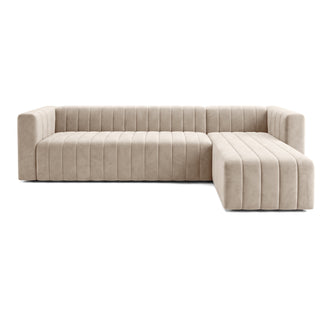 Full sectional sofa on a white background