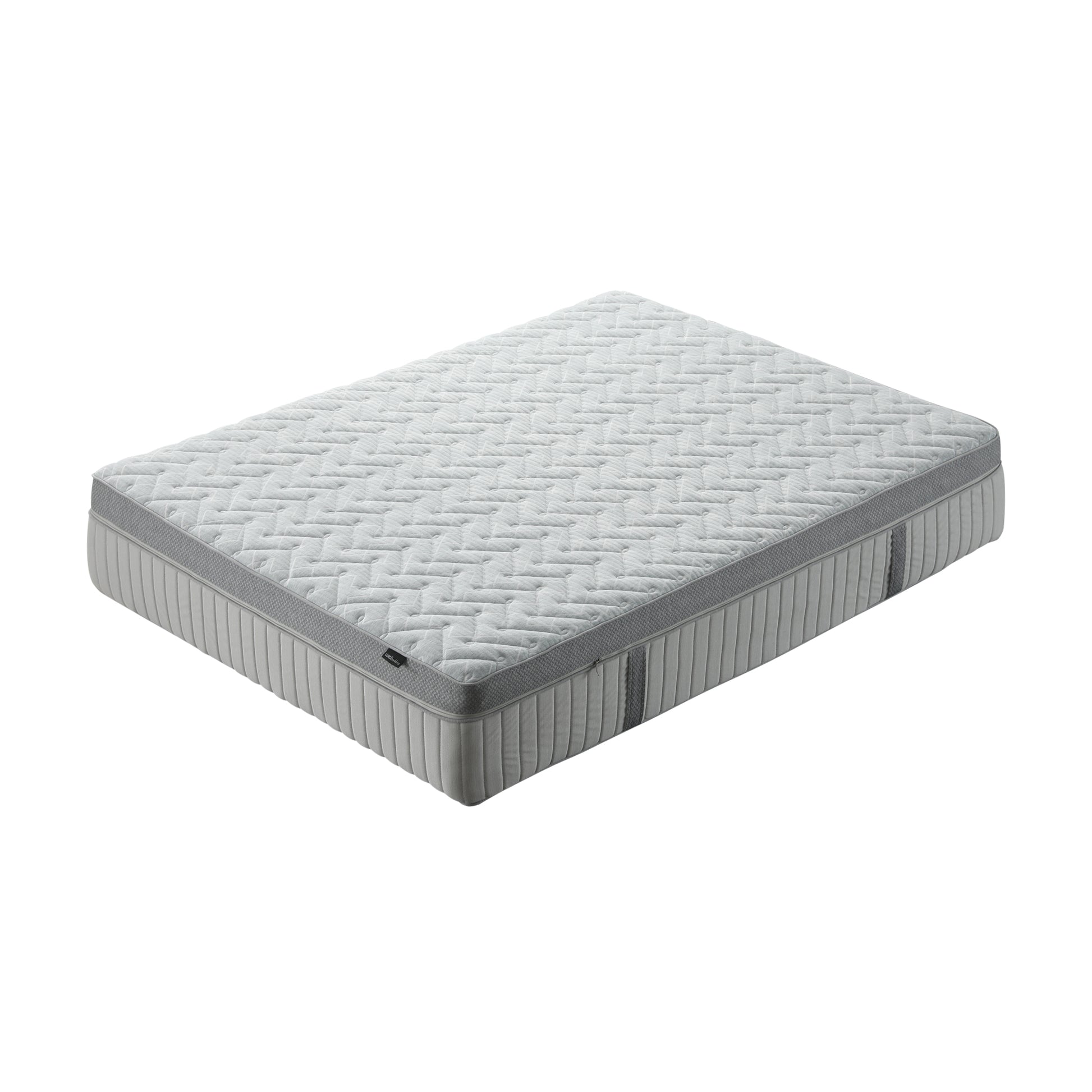 Mattress fully shown on a white background