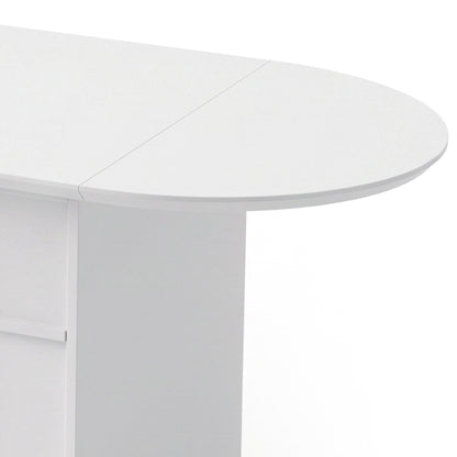Partial view of a white modern table or furniture piece on a white background