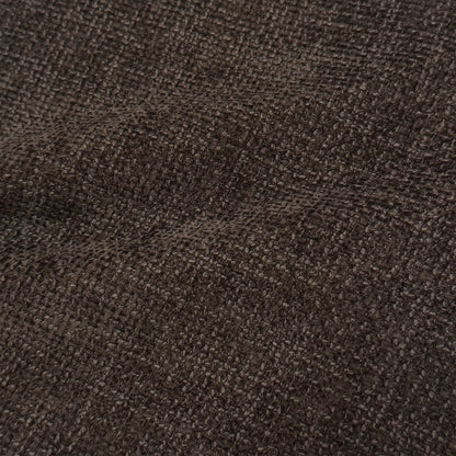 Close-up of dark brown textured fabric upholstery
