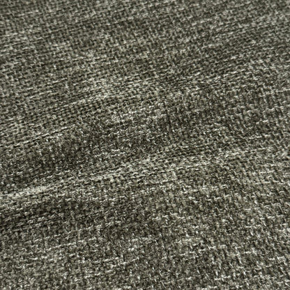 Close-up of moss green woven fabric texture