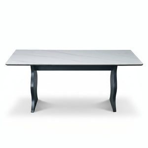 Soren 180cm Sintered Stone Dining Table in Black