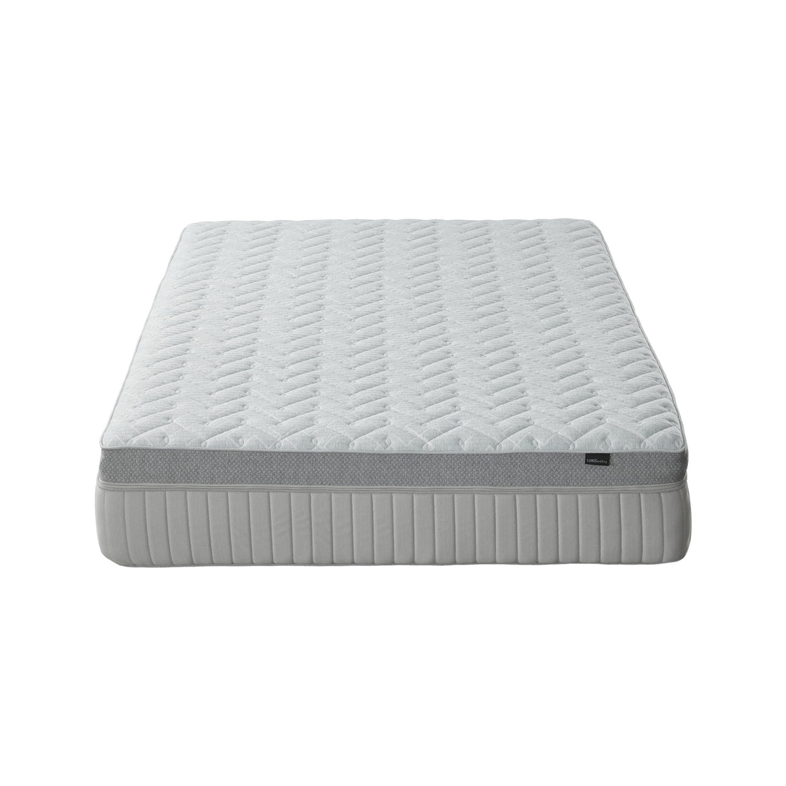 Full mattress photographed on a white background