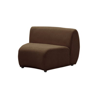Armless lounge chair on white background