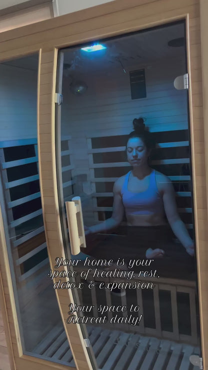 Valo 2 Person Carbon Fibre Indoor Home Sauna